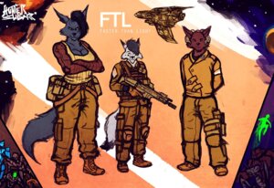 Rating: Safe Score: 0 Tags: 2014 alien anthro black_body black_fur black_hair blue_body blue_fur breasts canid canine canis clothed clothing coyote digital_media_(artwork) dubmare e621 ehru_(sligarthetiger) english_text female fox ftl:_faster_than_light fur group hair horn hybrid male mammal military ranged_weapon red_body red_fur ship sligar sligarthetiger space suveghn text vehicle watercraft weapon white_body white_fur wolf User: bunchy7s