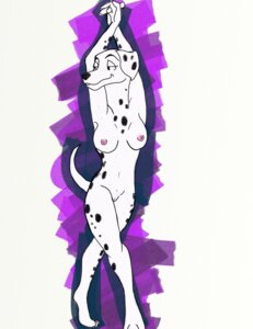 Rating: Explicit Score: 0 Tags: 101_dalmatians anthro arms_above_head bedroom_eyes big_breasts black_body black_fur black_nose black_spots breasts canid canine canis dalmatian disney domestic_dog e621 female floppy_ears fur genitals grin hi_res looking_away mammal markings narrowed_eyes nipples perdita pose presenting presenting_vulva r4c00n seductive simple_background smile solo spots spotted_body spotted_fur tail vulva white_body white_fur User: bunchy7s