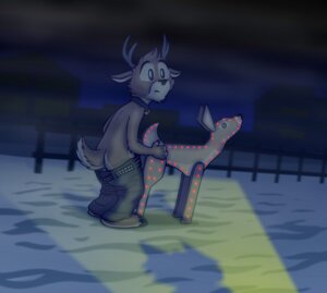 Rating: Explicit Score: 0 Tags: anthro antlers arms_bent beady_eyes bell belt biped bottomwear bottomwear_down brown_body brown_fur building butt caught_in_the_act christmas clothed clothing clothing_down cold collar cool_colors decoration deer desperation e621 fence feral from_behind_position fur hands_on_another's_hips hands_on_hips head_turned hip_grab holidays hooves horn house humor inanimate_object lawn_ornament legs_together lonely looking_offscreen male mammal new_world_deer night object_humping offscreen_character outside pants pants_down partially_clothed reindeer sex shadow silhouette slouching snow solo standing studded_belt studs surprised tail tirrel tirrel_(tirrel) topless what winter wood User: bunchy7s