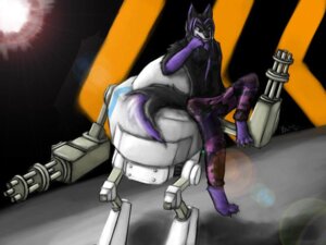 Rating: Safe Score: 0 Tags: 4:3 anthro artificial_intelligence black_body black_fur camo canid canine crash duo e621 fenrirwolfen feyyore fox fur gun machine male mammal nonbinary_(lore) pilot purple_body purple_fur ranged_weapon weapon User: bunchy7s