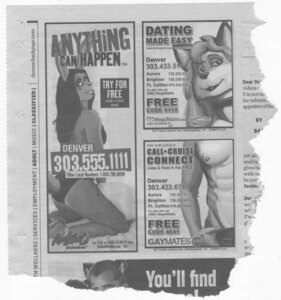 Rating: Questionable Score: 0 Tags: anthro canid canine e621 english_text female fox group humor lagomorph leporid male mammal monochrome newspaper photo_manipulation photomorph rabbit scan sean_o'hare shopped text third-party_edit User: bunchy7s