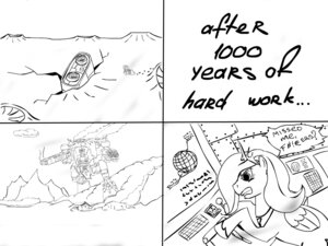 Rating: Safe Score: 0 Tags: 4:3 4_panel_comic arm_cannon black_and_white chaos_undivided collegia_titanica comic crater crossover crown cyb3rwaste e621 english_text equid equine female feral friendship_is_magic gatling_gun gun gun_arm hasbro headgear hi_res horn horse line_art machine machine_gun mammal mecha monochrome moon my_little_pony plasma_gun pony princess_luna_(mlp) ranged_weapon robot simple_background text titan_(warhammer_40000) warhound_titan weapon weapon_arm white_background User: bunchy7s