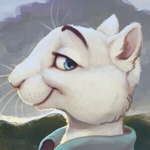 Rating: Safe Score: 0 Tags: 1:1 2013 anthro blue_eyes e621 fur headshot_portrait icon looking_aside looking_at_viewer male portrait side_view smile solo ssirrus unknown_species white_body white_fur User: bunchy7s