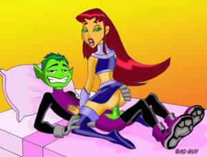 Rating: Explicit Score: 0 Tags: 1boy 1girls bad_guy beast_boy boots dc dc_comics evil_smile female green_skin interspecies koriand'r lowres male rule34 sex smile starfire straight straight_hair teen_titans User: bunchy7s