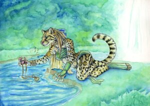 Rating: Safe Score: 0 Tags: 2012 armlet blonde_hair bracelet cessky clothing collar e621 ear_piercing feathers felid feline female fingerless_gloves gloves green_eyes hair handwear jewelry leopardus looking_down mammal necklace ocelot piercing river solo tail water waterfall whiskers User: bunchy7s