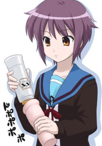 Rating: Questionable Score: 0 Tags: 1girls artificial_vagina cardigan clothing expressionless female lube nagato_yuki purple_hair rule34 school_uniform serafuku solo suzumiya_haruhi_no_yuuutsu text youkan User: bunchy7s