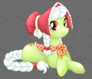 Rating: Safe Score: 0 Tags: abstract_background aged_down bonnet braided_hair clemikou clothing crossed_legs cutie_mark e621 earth_pony equid equine female feral friendship_is_magic granny_smith_(mlp) hair hasbro headgear headwear horse long_hair looking_at_viewer lying mammal mane my_little_pony pigtails pony quadruped red_ribbon shawl simple_background smile solo tail white_hair User: bunchy7s