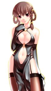 Rating: Questionable Score: 0 Tags: bare_shoulders black_gloves black_legwear black_thighhighs braid breasts brown_eyes brown_hair brown_legwear cleavage criss-cross_halter dead_or_alive dress elbow_gloves female female_only garter_belt garter_straps gloves hair_rings halter_top halterneck human kimura_daisuke latex latex_dress latex_gloves lei_fang long_gloves midriff navel o-ring_top purple_eyes rule34 simple_background solo thighhighs twin_braids User: bunchy7s