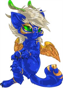 Rating: Safe Score: 0 Tags: ambiguous_gender antennae_(anatomy) blue_body blue_fur claws darkuangel domestic_cat e621 feathered_wings feathers felid feline felis feral fur green_eyes hair horn hybrid mammal numa solo sparklefur tail white_hair wings User: bunchy7s