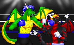 Rating: Questionable Score: 0 Tags: anthro blue_eyes blue_hair bottomwear boxing boxing_gloves clothed clothing dragon duo e621 fight fighting_ring fur furred_dragon furred_scalie gloves hair handwear horn hunter-husky lorenz_(freakyy-dragon) male membrane_(anatomy) membranous_wings mouthguard muscular mythological_creature mythological_scalie mythology nipples open_mouth pants red_the_dragon scalie sport tail topless wings User: bunchy7s