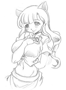Rating: Questionable Score: 0 Tags: 1girls animal_ears breasts female large_breasts long_hair monochrome rule34 solo trickster_online User: bunchy7s