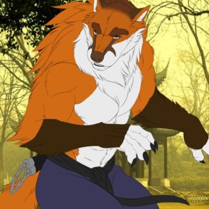 Rating: Safe Score: 0 Tags: 1:1 abs anthro biceps brown_body brown_fur canid canine claws clothed clothing detailed_background e621 fangs fox fur furry_raving male mammal muscular muscular_anthro muscular_male nature outside pecs smile solo tail teeth topless weapon yellow_eyes User: bunchy7s