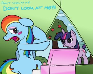 Rating: Safe Score: 0 Tags: 5:4 apple blue_body blue_feathers blue_fur cutie_mark detailed_background dizzypacce duo e621 equid equine feathered_wings feathers female feral food friendship_is_magic fruit fur hair hasbro horn lipstick makeup mammal multicolored_hair multicolored_tail my_little_pony mythological_creature mythological_equine mythology pegasus pink_eyes plant purple_body purple_eyes purple_fur purple_hair rainbow_dash_(mlp) rainbow_hair rainbow_tail tail tent toony twilight_sparkle_(mlp) two_tone_hair unicorn wings User: bunchy7s