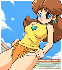Rating: Explicit Score: 0 Tags: 1girls bare_shoulders big_thighs blue_eyes blush breasts brooch brown_hair buruma earrings female female_only flower_earrings human konpeto light-skinned_female light_skin lowres mario_(series) mario_tennis nintendo orange_shorts panties pixel_art princess_daisy rule34 self_wedgie shorts shoulder_length_hair sleeveless sleeveless_shirt solo sports_uniform sportswear tank_top tear tears thick thick_hips thick_thighs underwear wedgie white_panties wide_hips yellow_tank_top User: bunchy7s