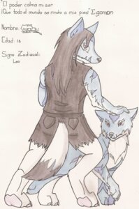 Rating: Questionable Score: 0 Tags: anthro biped black_bottomwear black_clothing black_hair black_nose black_topwear blue_body blue_fur blue_markings bottomwear canid canine canis claws clothing colored_pencil_(artwork) countershading digitigrade dipstick_tail domestic_pet duo e621 ears_up eye_markings facial_markings feral full-length_portrait fur gabusin gabusin_(artist) gabusin_muteki-erzengel grey_claws hair hand_on_head head_markings humanoid_pointy_ears inner_ear_fluff looking_at_viewer looking_back male mammal markings mixed_media model_sheet multicolored_tail pawpads pen_(artwork) pink_pawpads pointy_ears portrait purple_eyes quadruped raised_leg rear_view red_eyes shirt shorts side_view simple_background snout spanish_text square_crossover standing striped_body striped_fur stripes tail tail_markings text topwear torn_clothing traditional_media_(artwork) translated tuft two_tone_tail vest white_background white_body white_countershading white_fur wolf User: bunchy7s