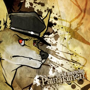 Rating: Safe Score: 0 Tags: 1:1 abstract_art album_cover anthro canid canine canis clothing colored cover domestic_dog e621 fangs fur hat headgear headwear inner_ear_fluff jackal_queenston lapfox_trax male mammal mungyodance paiseley red_eyes solo teeth tuft y2k_(graphic_design) User: bunchy7s