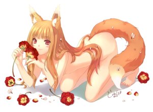 Rating: Explicit Score: 0 Tags: 1girls animal_ears barefoot blush breasts brown_hair cute_fang cuteg female flower holo long_hair nude red_eyes rule34 small_breasts solo spice_and_wolf tail wolf_ears User: bunchy7s