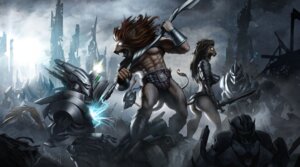 Rating: Safe Score: 0 Tags: abs angry anthro armor army barbarian battle battle_beast_(band) boob_armor bottomwear breasts building butt city cityscape claudio_bergamin clothed clothing decapitation e621 electricity empty_eyes felid female fight futuristic glowing glowing_eyes group gun humanoid lion loincloth machine male mammal melee_weapon metal military muscular official_art pantherine pecs polearm post-apocalyptic ranged_weapon red_eyes robot robot_humanoid ruined_city science_fiction side_boob skimpy soldier spear standing steel surrounded sword thong tower unconvincing_armor underwear vambrace war warrior weapon white_eyes User: bunchy7s
