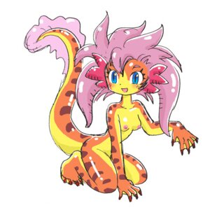 Rating: Questionable Score: 0 Tags: 1:1 amphibian anthro aquatic axolotl breasts claws e621 external_gills female gills looking_at_viewer low_res mole_salamander nipples non-mammal_breasts non-mammal_nipples nude pukao pupils reptile salamander scalie simple_background slit_pupils smile solo tail white_background User: bunchy7s
