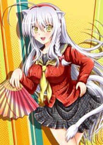 Rating: Safe Score: 0 Tags: 5_fingers accessory ahoge animal_humanoid antenna_hair asian_clothing atlus blush bottomwear braided_hair breasts canid canine cardigan clothed clothing cosplay diesel-turbo digital_media_(artwork) dog_days e621 east_asian_clothing fangs female fingers fully_clothed grey_hair hair hair_accessory hairband hand_fan humanoid japanese_clothing japanese_school_uniform leonmitchelli_galette_des_rois long_hair mammal megami_tensei open_mouth parody pattern_bottomwear pattern_clothing pattern_skirt persona_(series) persona_4 plaid plaid_bottomwear plaid_clothing plaid_skirt school_uniform sega serafuku side_braid skirt solo tail teeth uniform windowpane_plaid yellow_eyes yukiko_amagi User: bunchy7s