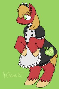 Rating: Safe Score: 0 Tags: accessory alternative_fashion anthro apron artagonist big_macintosh_(mlp) clothed clothed_feral clothing crossdressing cutie_mark dress e621 earth_pony equid equine feral friendship_is_magic frilly frilly_accessory frilly_apron frilly_clothing frilly_hairband goth gothic_lolita hair_accessory hairband hasbro hi_res horse j-fashion lolita_(fashion) maid_uniform male mammal my_little_pony on_hind_legs pony semi-anthro simple_background solo uniform User: bunchy7s