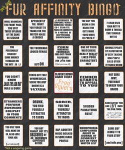 Rating: Safe Score: 0 Tags: 2008 5:6 bingo_card digital_media_(artwork) e621 english_text fandom furaffinity furry_fandom game_sheet grandfathered_content hi_res humor larathelabrat text the_truth zero_pictured User: bunchy7s