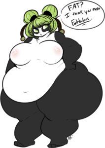 Rating: Questionable Score: 0 Tags: 2014 anthro areola bear belly big_belly big_breasts big_butt breasts butt chest_tuft e621 female fur giant_panda green_eyes green_hair hair hi_res huge_butt long_hair mammal navel nipples obese obese_anthro obese_female open_mouth overweight overweight_anthro overweight_female pink_nipples solo tehbuttercookie tuft wide_hips User: bunchy7s