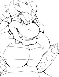 Rating: Safe Score: 0 Tags: absurd_res aluminemsiren anthro bowser e621 hair hi_res horn koopa line_art looking_at_viewer male mario_bros monochrome muscular muscular_anthro muscular_male nintendo nude open_mouth pecs scalie simple_background smile solo teeth white_background User: bunchy7s
