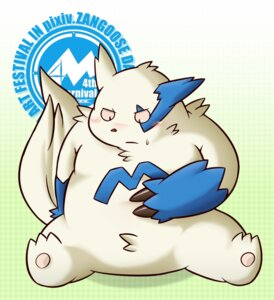 Rating: Safe Score: 0 Tags: anthro blue_body blue_fur blue_markings blush e621 fur generation_3_pokemon herpestid kazbon805 kazubon male mammal markings nintendo pokemon pokemon_(species) shiny_pokemon solo tail white_body white_fur zangoose zangoose_day User: bunchy7s