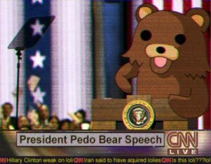 Rating: Questionable Score: 0 Tags: american_flag anthro bear brown_body brown_fur classical_architecture cnn crt_effect e621 electronics english_text flag fur great_seal_of_the_united_states group human inside low_res male mammal meme pedobear podium politics president real shopped solo_focus teleprompter television text third-party_edit united_states_of_america unknown_artist User: bunchy7s
