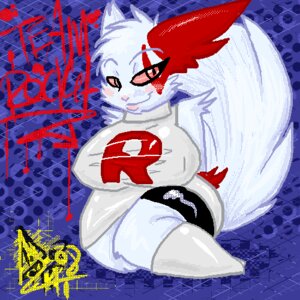 Rating: Questionable Score: 0 Tags: 1:1 aliasing anthro big_breasts biped breasts clothed clothing digital_media_(artwork) dithering e621 english_text female front_view fur generation_3_pokemon huge_breasts low_res markings nintendo pink_eyes pink_sclera pokemon pokemon_(species) pokemorph raised_tail red_body red_fur red_markings sitting smile solo tail team_rocket text text_on_clothing unknown_artist white_body white_fur zangoose User: bunchy7s Rating: Questionable Score: 0 Tags: 1:1 aliasing anthro big_breasts biped breasts clothed clothing digital_media_(artwork) dithering e621 english_text female front_view fur generation_3_pokemon huge_breasts low_res markings nintendo pink_eyes pink_sclera pokemon pokemon_(species) pokemorph raised_tail red_body red_fur red_markings sitting smile solo tail team_rocket text text_on_clothing unknown_artist white_body white_fur zangoose User: bunchy7s