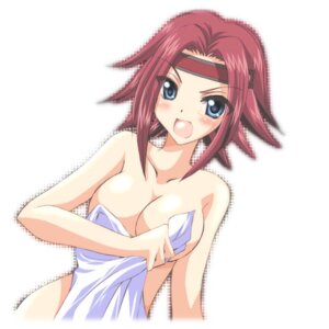 Rating: Questionable Score: 0 Tags: angry blue_eyes blush breasts cleavage code_geass female headband kallen_stadtfeld nude open_mouth pointy_chin red_hair rule34 short_hair solo tamagawa_yukimaru towel User: bunchy7s