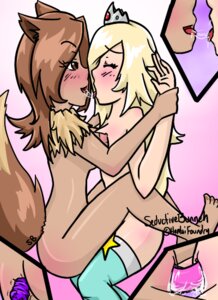 Rating: Explicit Score: 0 Tags: crossover eevee female female_only fur furry_ears furry_tail human mario_(series) multiple_females multiple_girls nintendo pokemon pokemon_(species) princess_rosalina rule34 seductivebunneh tail yuri User: bunchy7s