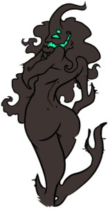 Rating: Explicit Score: 0 Tags: black_body butt demon e621 female ghost green_eyes hi_res jureill looking_at_viewer multi_eye not_furry nude predatorspet simple_background solo spirit User: bunchy7s
