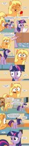 Rating: Questionable Score: 0 Tags: absurd_res apple applejack_(mlp) ask_jappleack blonde_hair cabinet comic dialogue dish e621 earth_pony english_text equid equine eyelashes faucet female feral food friendship_is_magic fruit fur green_eyes hair hasbro hi_res horn horse hotdiggedydemon kitchen linked_speech_bubble long_image mammal multicolored_hair my_little_pony mythological_creature mythological_equine mythology plant pony profanity purple_body purple_eyes purple_fur purple_hair quadruped sink speech_bubble sponge tail tall_image text tumblr twilight_sparkle_(mlp) two_tone_hair unicorn water User: bunchy7s