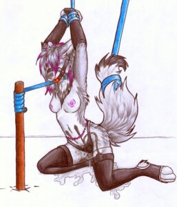 Rating: Explicit Score: 0 Tags: anthro ball_gag bdsm biped bodily_fluids bondage bound breasts canid canine clothing e621 ejaculation female footwear gag gagged genital_fluids halter harness harness_ball_gag harness_gag kneeling legwear mammal messy muzzle_(object) nipples ruaidri sex_toy socks solo stirrup_socks stockings submissive submissive_female syandene_(ruaidri) tail thong traditional_media_(artwork) underwear vaginal_fluids vaginal_squirting vibrator User: bunchy7s