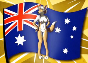 Rating: Explicit Score: 0 Tags: anthro australian_flag biped breasts camel_toe canid canine canis clothed clothing dingo e621 eyes_closed female flag front_view mammal nipples panties skimpy solo standing tail topless underwear volkcreed User: bunchy7s