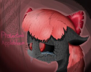 Rating: Safe Score: 0 Tags: 5:4 alternate_species apple_bloom_(mlp) bodily_fluids crying e621 earth_pony english_text equid equine extrart female feral friendship_is_magic hair hasbro hi_res horse mammal my_little_pony pony red_eyes red_hair solo tears text undead young young_feral User: bunchy7s