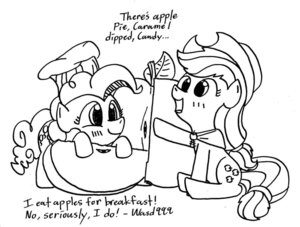 Rating: Safe Score: 0 Tags: apple applejack_(mlp) black_and_white clothing cutie_mark duo e621 earth_pony english_text equid equine female feral food friendship_is_magic fruit hasbro hat headgear headwear horse mammal micro monochrome my_little_pony pinkie_pie_(mlp) plant pony simple_background tail text wasd999 white_background User: bunchy7s