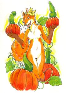 Rating: Explicit Score: 0 Tags: 2006 accessory anthro breasts canid canine claws dildo e621 female finger_claws flower flower_in_hair food fox fruit genitals hair hair_accessory looking_at_viewer mammal navel nipples nude plant pumpkin sex_toy smile solo tail uaykan vulva User: bunchy7s