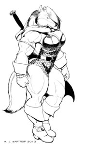 Rating: Safe Score: 0 Tags: 2013 anthro armband armor barbarian belt big_breasts bikini_armor bikini_plate boots breasts brooch canid canine canis cape chainmail clasp cleavage cloak clothed clothing e621 female footwear gloves handwear inks mammal melee_weapon monochrome muscular muscular_anthro muscular_female richard_bartrop scabbard scalemail shoes simple_background solo sword tail two_handed_sword unconvincing_armor warrior weapon white_background wolf User: bunchy7s