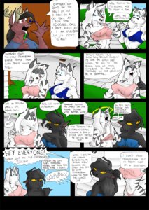 Rating: Safe Score: 0 Tags: anthro artica_lagopus comic darke_katt dialogue domestic_cat e621 english_text extinctioners felid feline felis female group hi_res male mammal mephitid skunk text yawg zig_zag User: bunchy7s