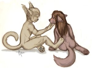 Rating: Questionable Score: 0 Tags: 2008 anakuro anthro basitin biped blush brown_hair butt canid canine canis digital_media_(artwork) digitigrade duo e621 eye_contact female fur hair keidran keith_keiser looking_at_another male male/female mammal natani nude pawpads paws simple_background sitting sketch tail tan_body tan_fur trans_(lore) trans_man_(lore) twokinds white_background wolf User: bunchy7s