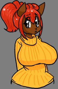 Rating: Safe Score: 0 Tags: alpha_channel anthro anthrofied big_breasts breasts brown_body brown_fur canid canine clothed clothing e621 female fur generation_1_pokemon grey_eyes hair huge_breasts jigglybutts mammal nintendo pokemon pokemon_(species) pokemorph red_hair simple_background solo sweater topwear transparent_background turtleneck vulpix wide_hips User: bunchy7s Rating: Safe Score: 0 Tags: alpha_channel anthro anthrofied big_breasts breasts brown_body brown_fur canid canine clothed clothing e621 female fur generation_1_pokemon grey_eyes hair huge_breasts jigglybutts mammal nintendo pokemon pokemon_(species) pokemorph red_hair simple_background solo sweater topwear transparent_background turtleneck vulpix wide_hips User: bunchy7s