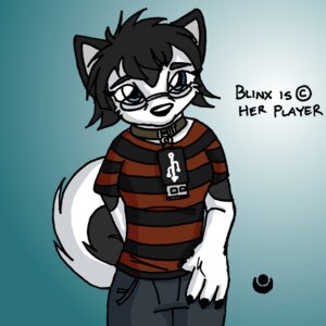Rating: Safe Score: 0 Tags: 1:1 anthro black_hair canid canine canis chelsea_chamberlain clothing domestic_dog e621 electronics eyewear female glasses hair jewelry karelian_bear_dog mammal necklace pattern_clothing pattern_shirt pattern_topwear sarsis shirt short_hair solo spitz striped_clothing striped_shirt striped_topwear stripes tail teal_eyes topwear usb User: bunchy7s