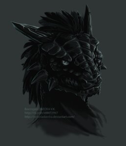 Rating: Safe Score: 0 Tags: 2012 alternate_version_at_source anthro argonian atum-la bared_teeth bethesda_game_studios black_body black_feather_hair black_feathers black_horn black_scales cheek_spikes chin_spikes cyrillic_text dark_theme e621 earhole face_scales facial_spikes feather_hair feathers grey_background grey_eyes headshot_portrait horn looking_at_viewer male microsoft monochrome portrait pseudo_hair reptile scales scalie sharp_teeth simple_background skyrim solo spikes spikes_(anatomy) teeth text the_elder_scrolls url victoriadaedra User: bunchy7s