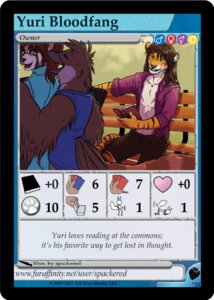 Rating: Safe Score: 0 Tags: anthro avian bench bird black_border black_nose book border card card_template collarbone college e621 felid food fruit furoticon group heart_symbol male mammal owner_card pantherine plant procyonid raccoon school sitting spackered strawberry student tail tiger trading_card trading_card_game trading_card_template User: bunchy7s