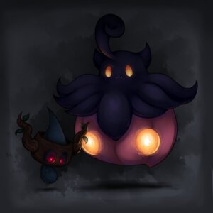 Rating: Safe Score: 0 Tags: 1:1 ambiguous_gender duo e621 floating food frown fruit generation_6_pokemon ghost glowing grey_background horn joltik_(artist) leaf looking_down nintendo open_mouth orange_eyes phantump plant pokemon pokemon_(species) pumpkaboo pumpkin red_eyes sharp_teeth simple_background size_difference spirit teeth wood yellow_eyes User: bunchy7s