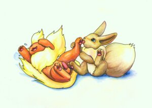 Rating: Explicit Score: 0 Tags: 3_toes balls blue_eyes brown_nose canid canine duo e621 eevee eeveelution erection feet female feral flareon foot_fetish foot_lick foot_play fur generation_1_pokemon genitals hindpaw interspecies licking male male/female mammal nintendo orange_body orange_fur pawpads paws penis pokemon pokemon_(species) raised_leg simplepale spread_legs spreading tail tickling tickling_feet toes tongue tongue_out tuft vulva yellow_body yellow_fur User: bunchy7s