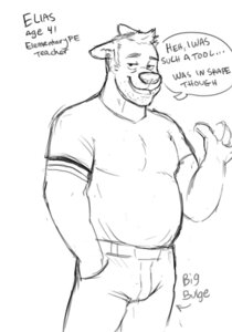 Rating: Safe Score: 0 Tags: anthro bald belly big_bulge bulge canid canine clothing e621 ear_piercing elias_(wolfyama) looking_at_viewer male mammal mature_anthro mature_male middle_aged monochrome musclegut muscular overweight piercing receding_hairline slightly_chubby solo stubble teacher tight_clothing tired_eyes widow's_peak wolfyama User: bunchy7s